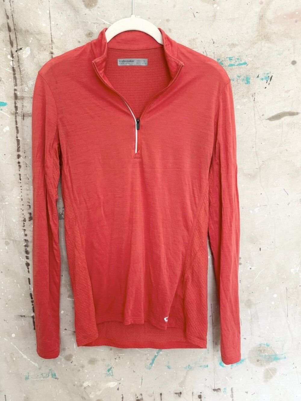 Icebreaker Cool-Lite Merino Wool 1/4 Zip Breathable Pullover Shirt